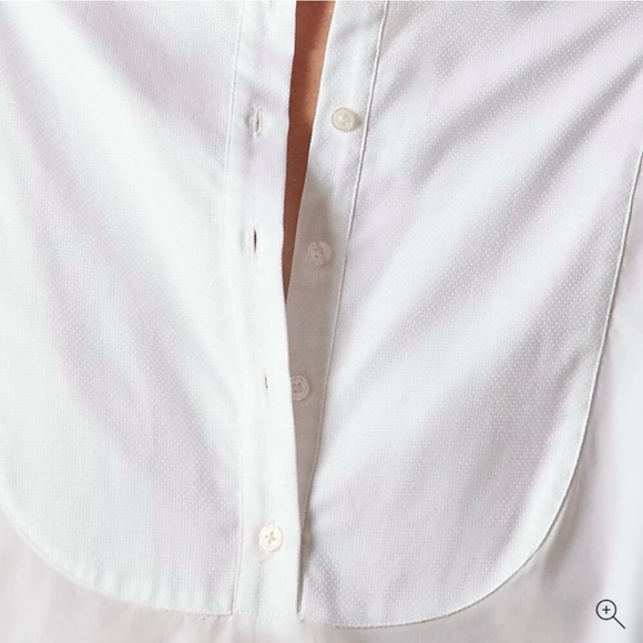 J.Crew Tuxedo popover shirt in cotton poplin - Picture 2 of 7